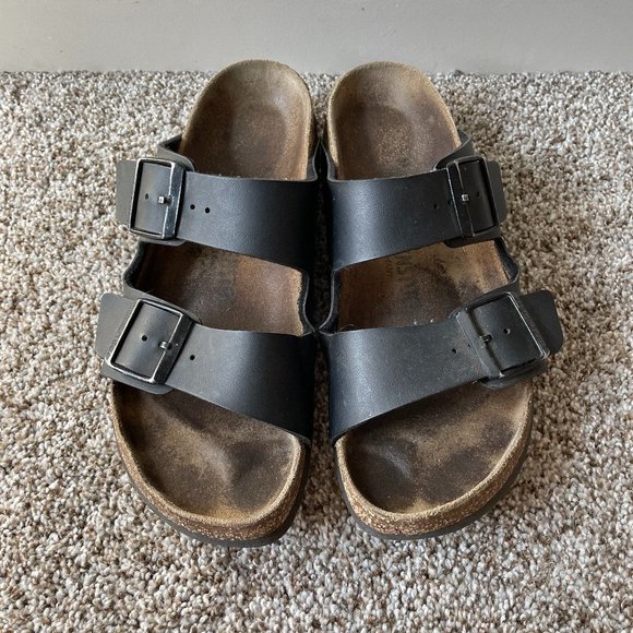 Birkenstock Shoes - Birkenstock | Black Arizona Sandals - Size 40